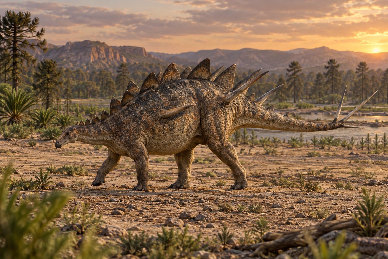 Dacentrurus in its habitat
