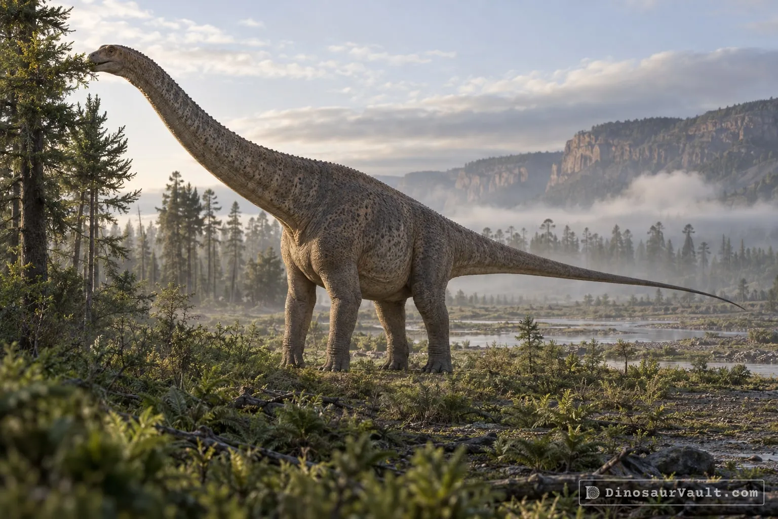 Dreadnoughtus in its habitat