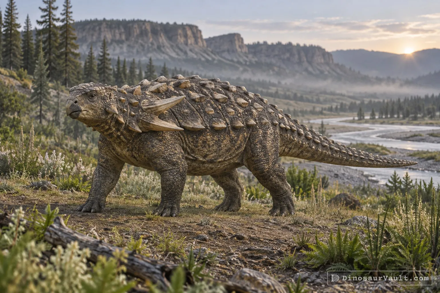 Edmontonia in its habitat