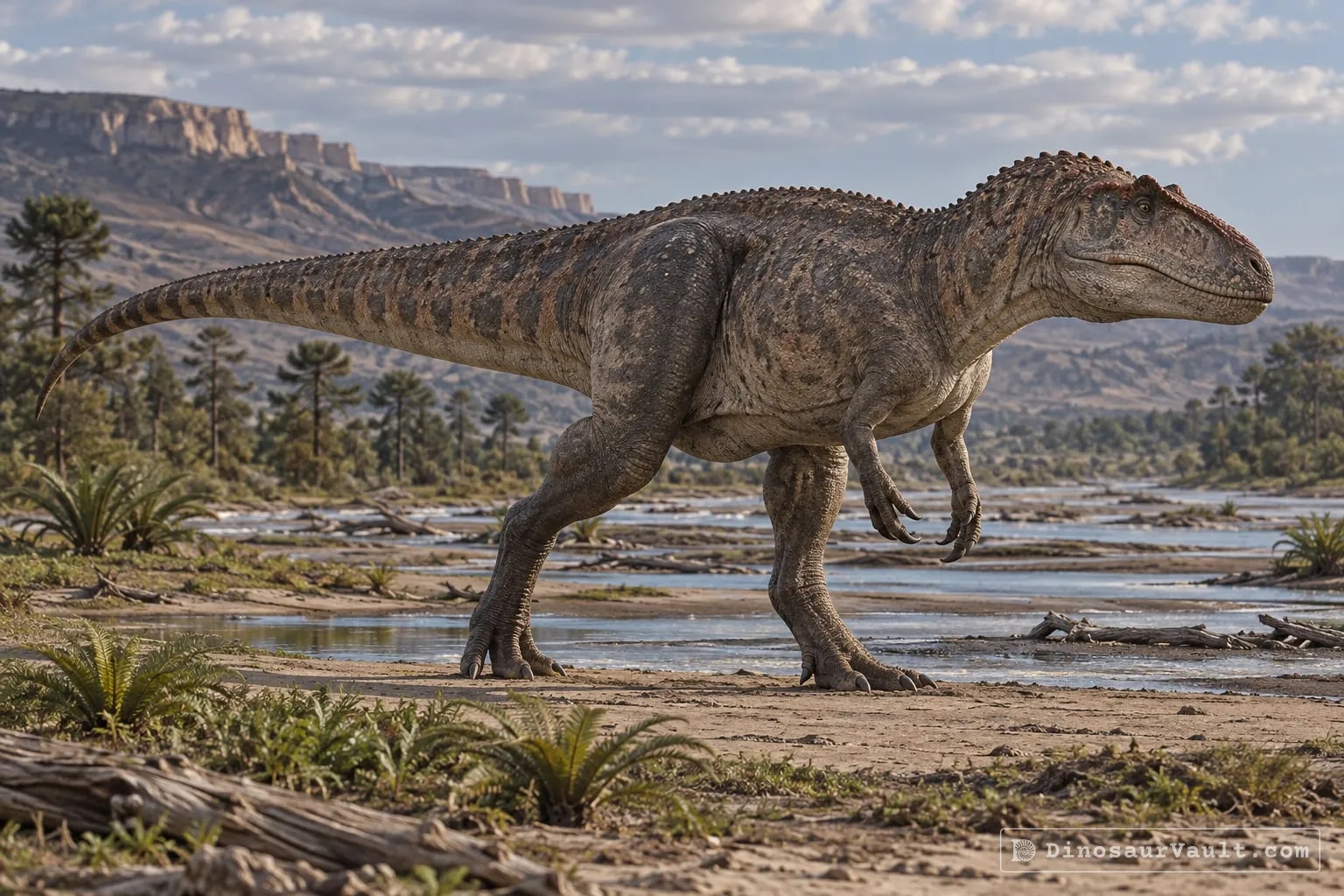 Giganotosaurus in its habitat