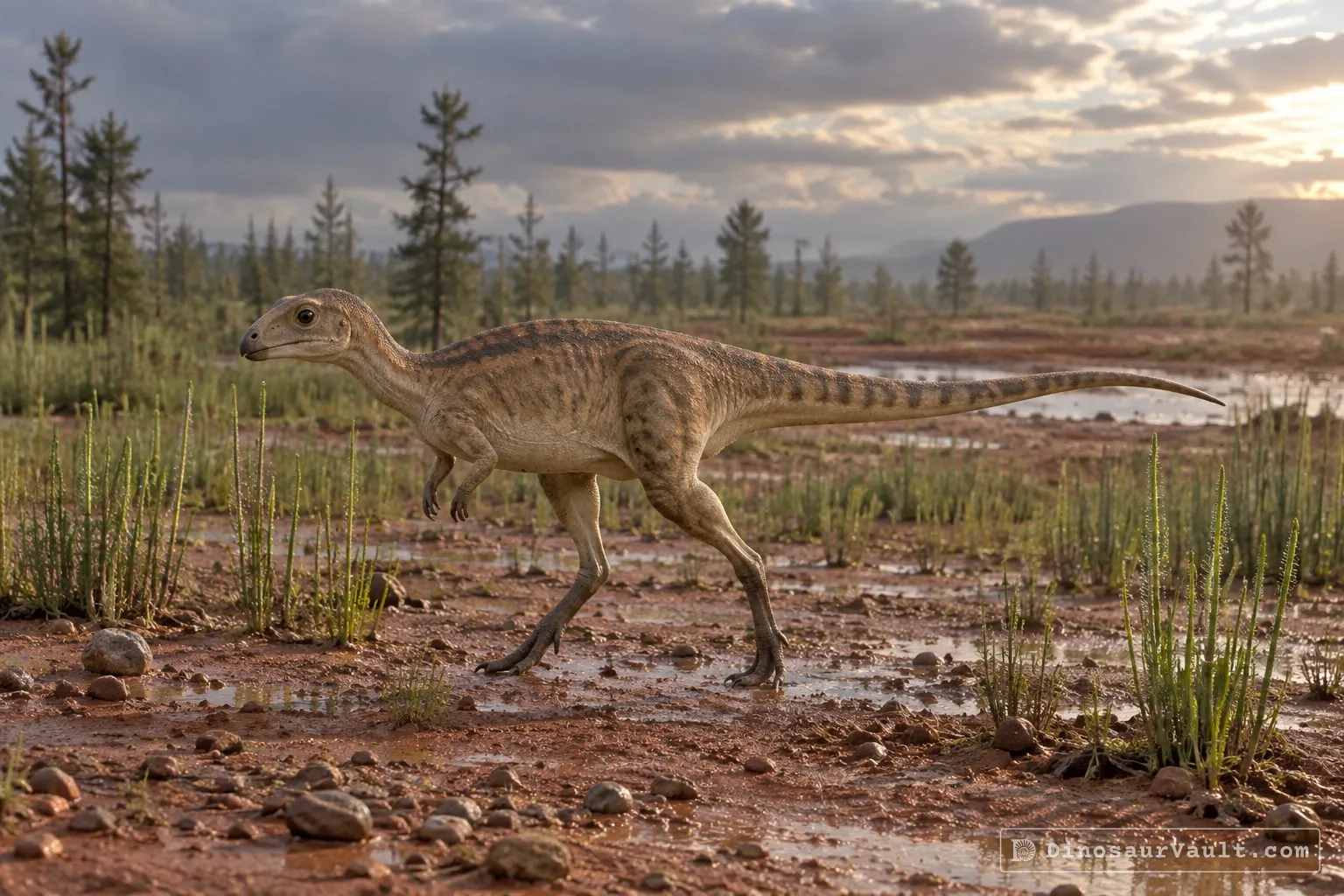 Laquintasaura in its habitat