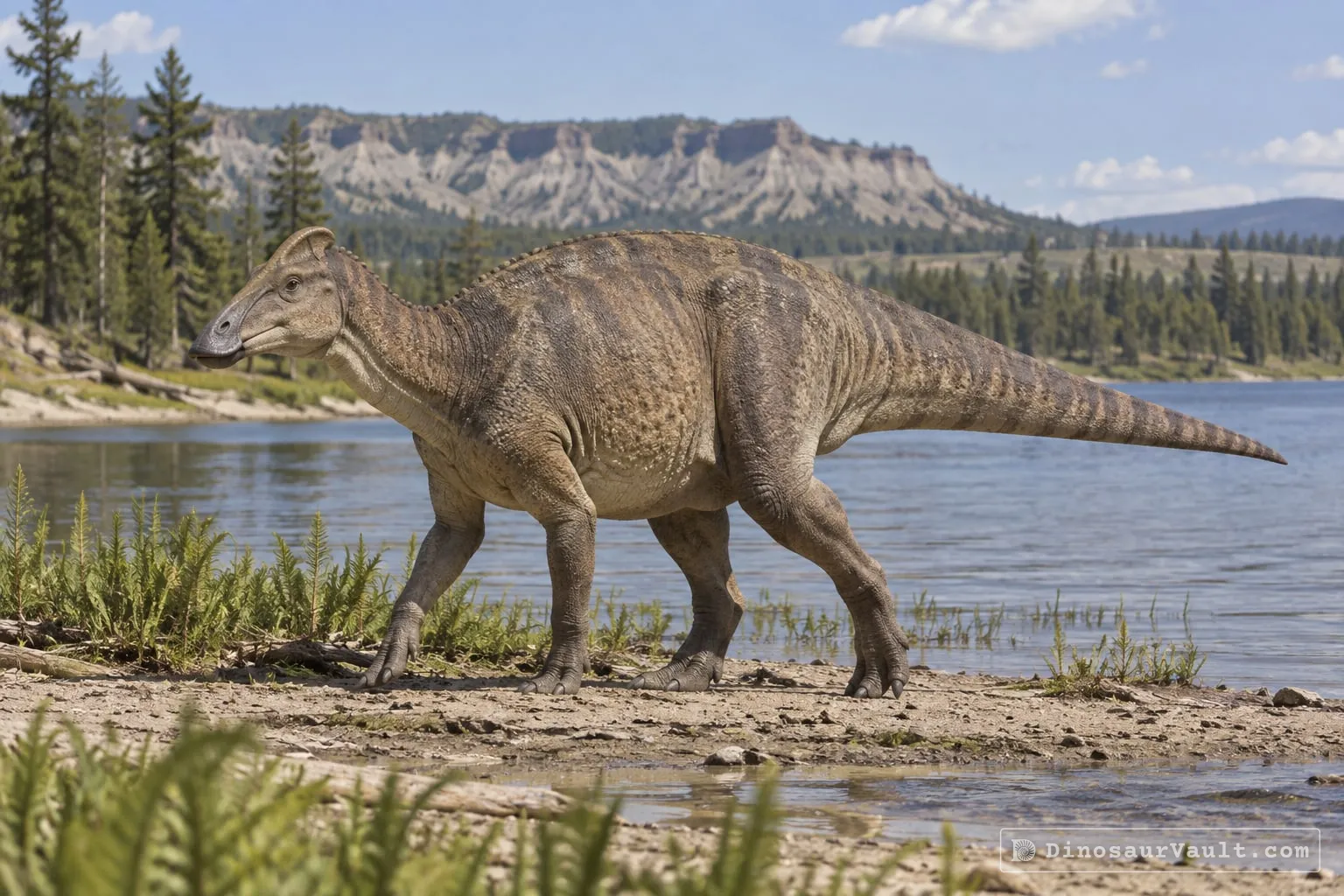Maiasaura in its habitat