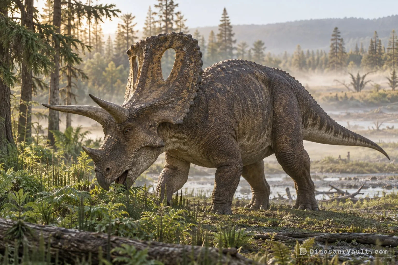 Torosaurus in its habitat