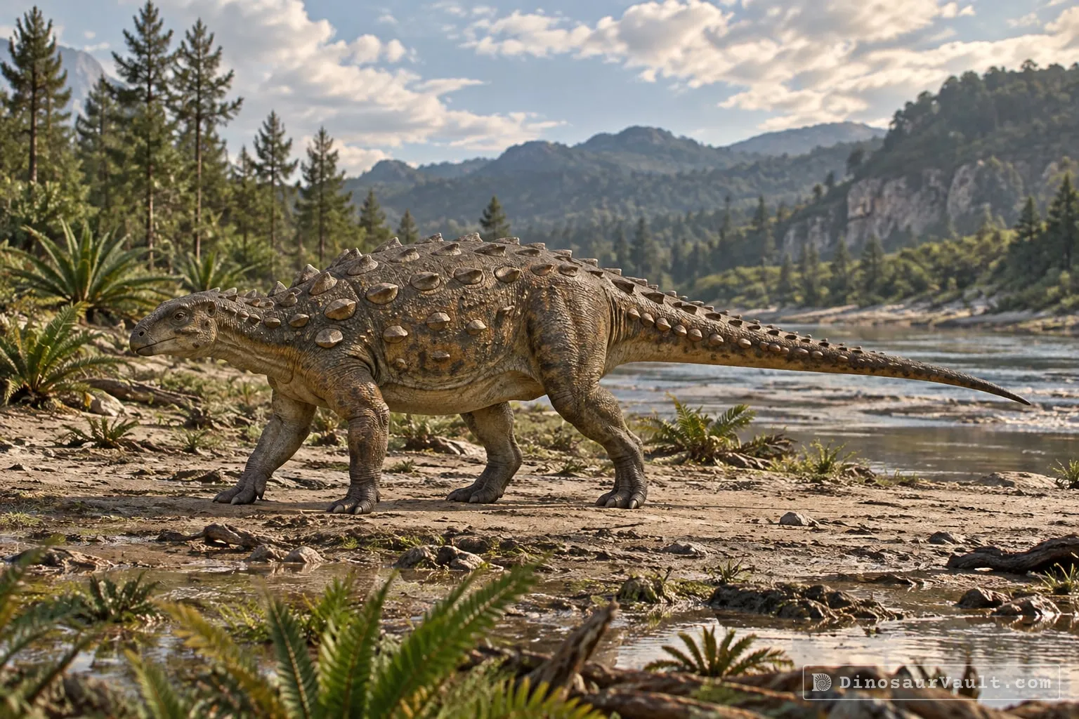 Yuxisaurus in its habitat