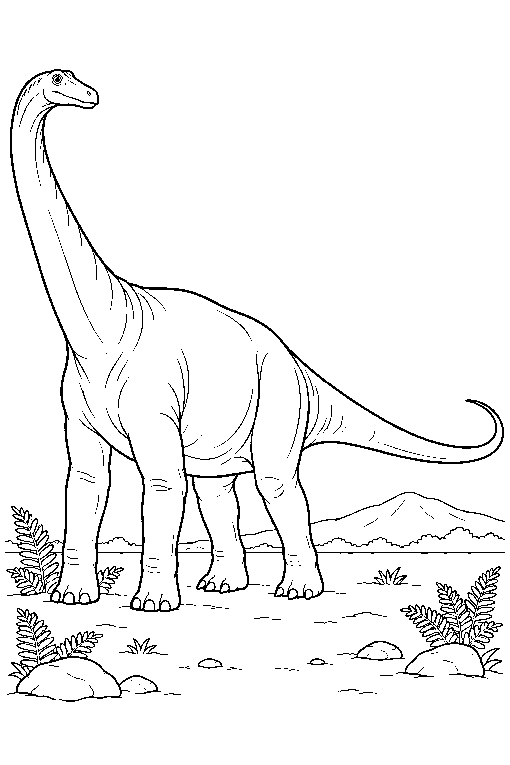 Apatosaurus coloring page