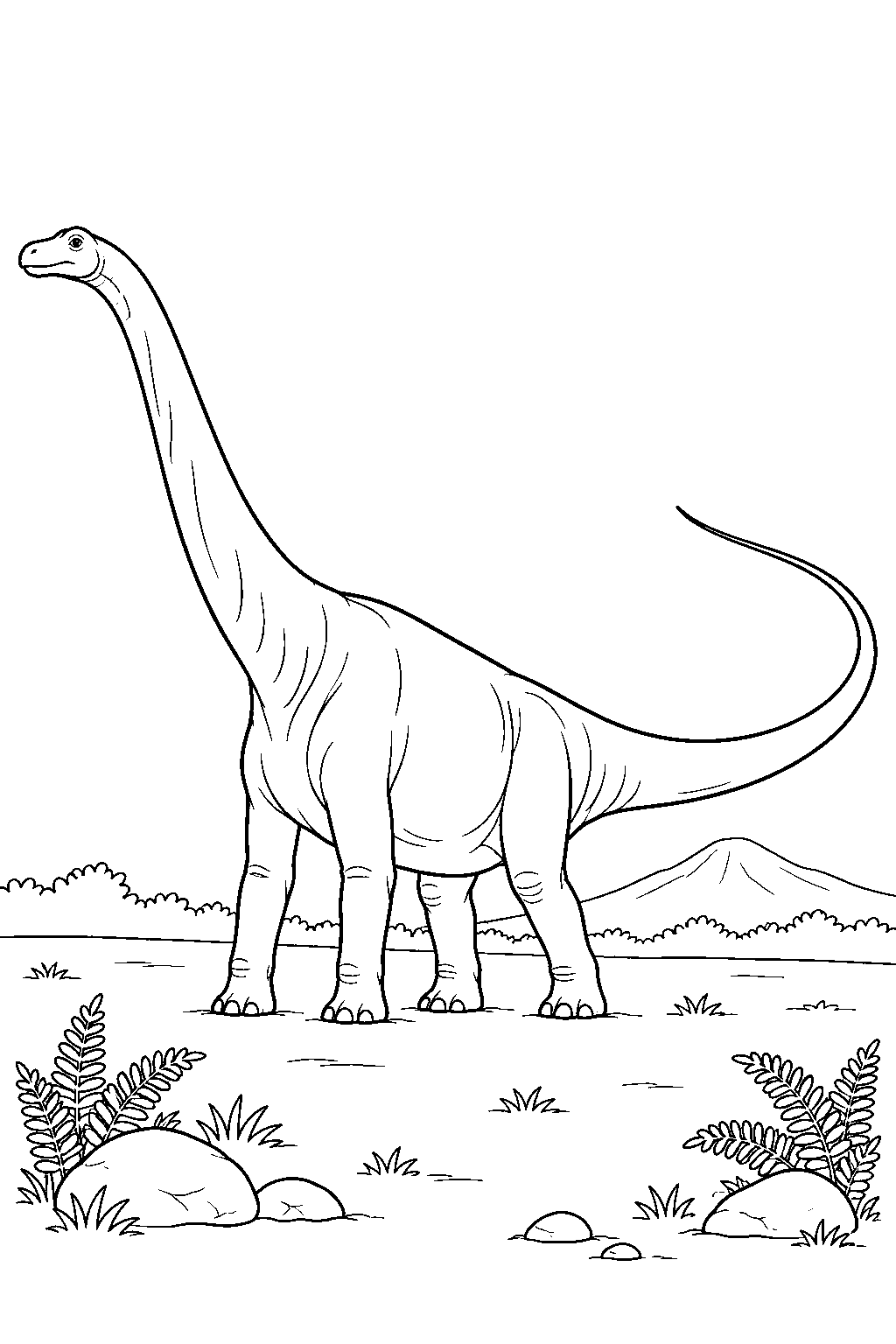 Diplodocus coloring page