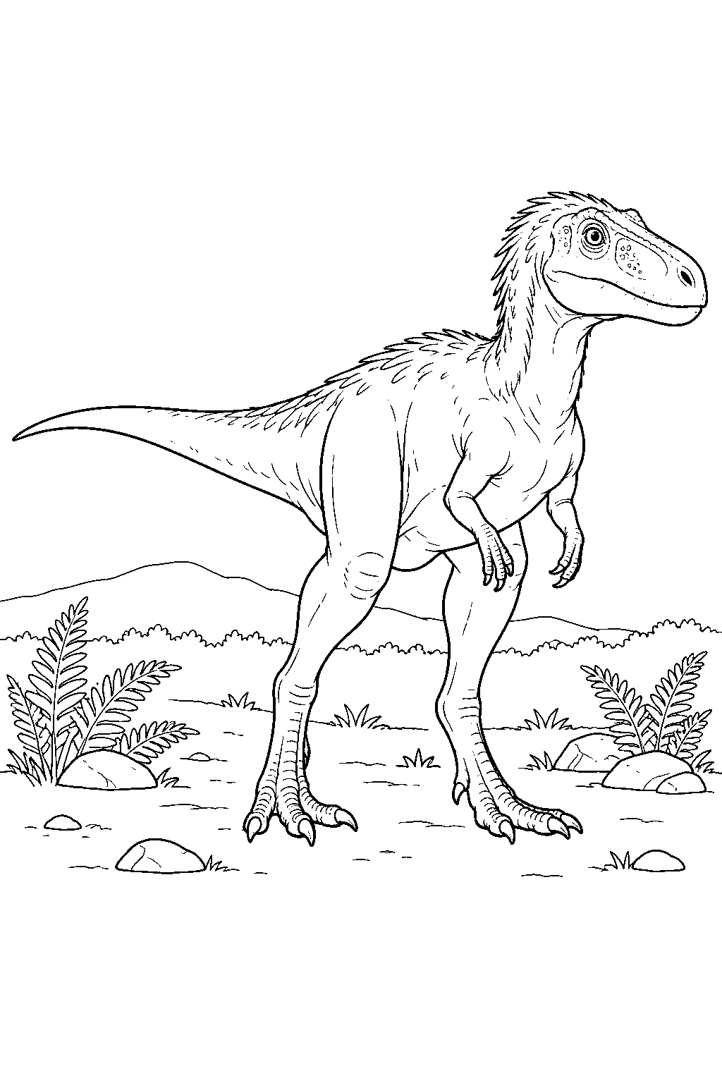Nanotyrannus coloring page